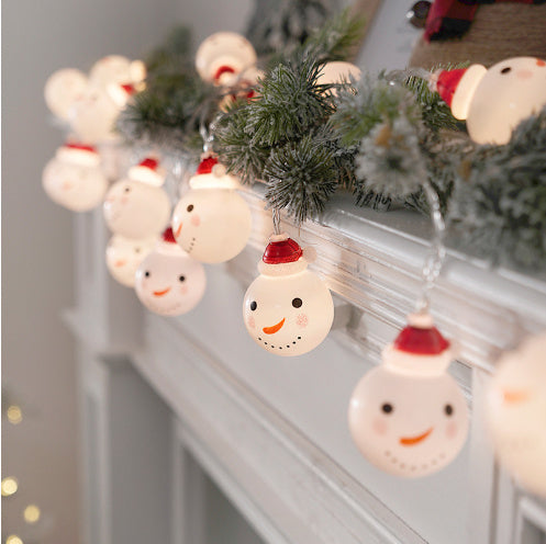 Snowman string lights Christmas lights decoration lights