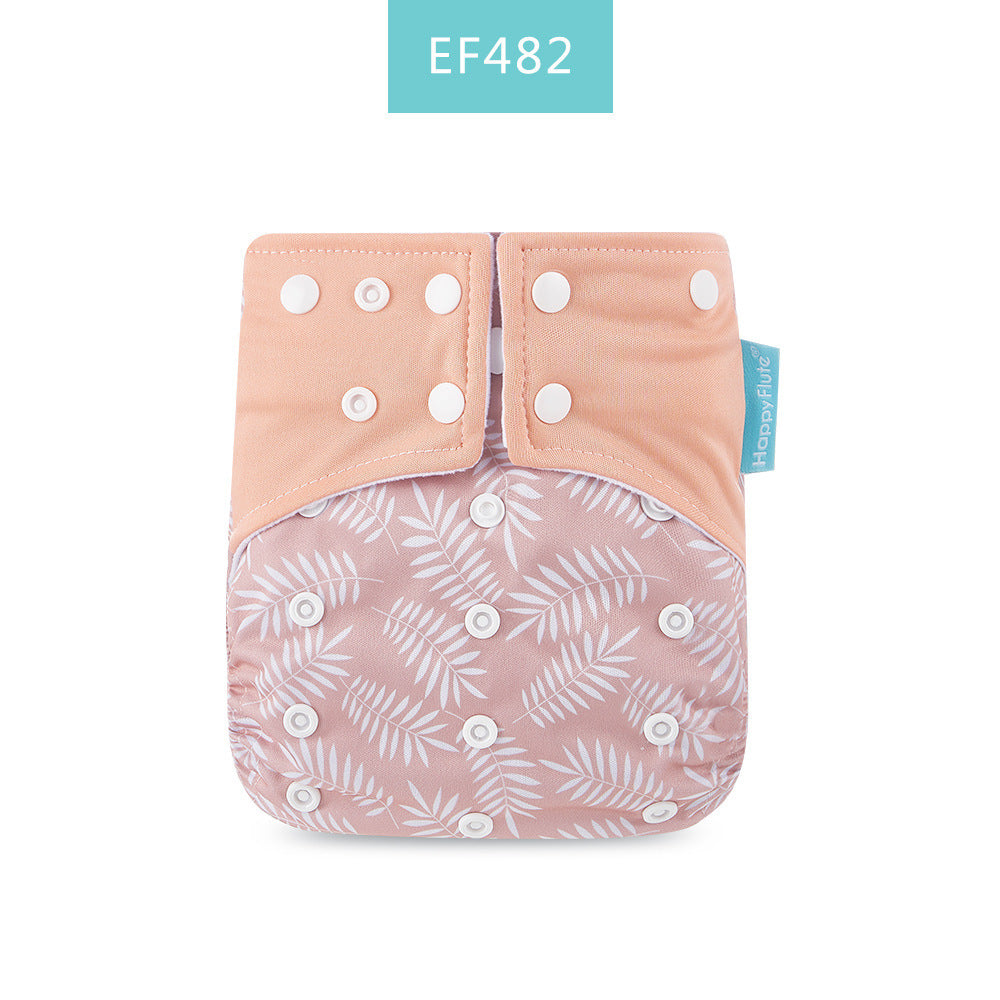 Happyflute Baby Cloth Diaper Waterproof Side Leakage Prevention Washable Diaper Pants Cloth Diaper Cloth Diaper Cover
