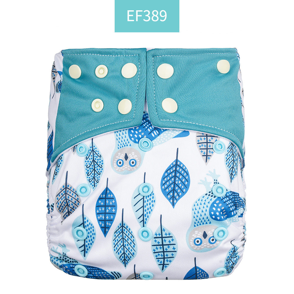 Happyflute Baby Cloth Diaper Waterproof Side Leakage Prevention Washable Diaper Pants Cloth Diaper Cloth Diaper Cover
